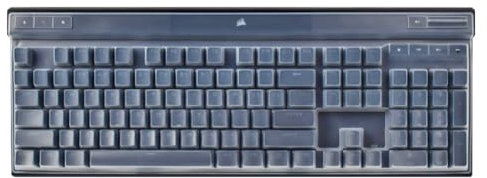 Silikon-Tastaturhülle, kompatibel mit Corsair K70 MAX RGB mechanisch kabelgebundene Gaming-Tastatur, Corsair K70 RGB PRO kabelgebundene mechanische Gaming-Tastatur (transparent)