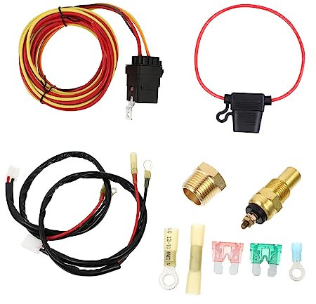 FELTECHELECTR 1juego Cableado Para Ventilador De Refrigeración Electrónico De Vehículo Kit De Instalación De Accesorios Para Ventilador De Coche Fácil De Instalar