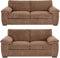 AMALFI LUXOR Jumbo Cord Sofa Set (Beige, 3+2 Seater)