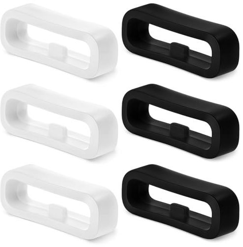 AHQiZFX 6 Stück Schlaufe Ersatz Uhrenband,Silikon Uhrenarmband Schlaufe 20mm,Uhrenarmband Halter Schlaufen,Uhrenarmband Befestigungsringe,Armband Schlaufe Halter,für 20mm Uhrenarmband Keeper