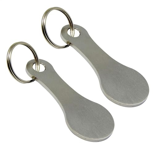 Einkaufswagen-münzmarks tragbare Schlüsselringe aus Aluminiumlegierung Einkaufen Marken für Einkaufswagen Autoren für Männer und Frauen