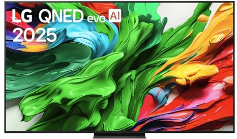 LG QNED evo AI QNED86 TV 75 pollici, Smart TV 4K, Processore α8 Gen2, Dimming Pro con MiniLED, webOS e telecomando puntatore con AI, Dolby Vision, Gaming con VRR e FreeSync 4K@144Hz, 75QNED86A6A 2025