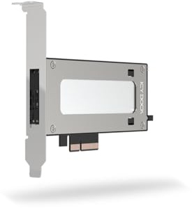 ICY DOCK Boîtier/Adaptateur de Rack Amovible SSD NVMe M.2 vers PCIe 5.0 x4 pour Emplacement d'extension PCIe - ExpressSlot Elite MB840M5P-B