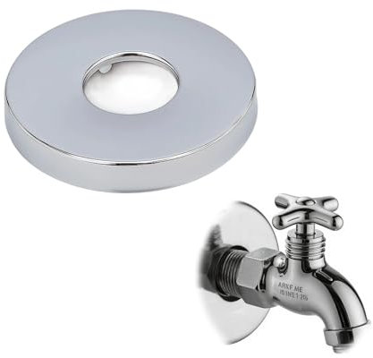 4PCS embellecedor grifo ducha, grifo termostatico bañera,Embellecedor Grifo Ducha, Cubierta Decorativa de Acero Inoxidable, para Accesorios de Ducha, Decoración de Grifos 70 * 26MM.