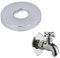 4PCS embellecedor grifo ducha, grifo termostatico bañera,Embellecedor Grifo Ducha, Cubierta Decorativa de Acero Inoxidable, para Accesorios de Ducha, Decoración de Grifos 70 * 26MM.