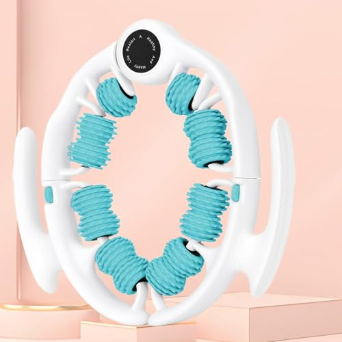 Cellulite Massage Roller Legs, Cellulite Massager Lymphatic Drainage Device 360° Cover for Waist Legs Scalp Neck Shoulders Arms Massage Roller Removable with Handle (Grün)