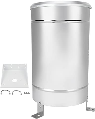 QWUUYEC Regensensor Edelstahl, Einfacher Kipp - Schaufel Regenmesser 200x450mm - Hohe Empfindlichkeit, Digitale Niederschlagsmessung, Für Wetterstationen und Landwirtschaft