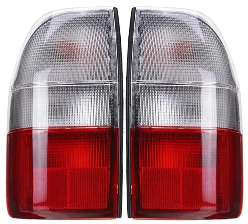 Maioily Seitenrücklicht rechts/links in klarem Rot. Rücklicht für Mitsubishi L200 MK3 1995–2006 Auto-Heckleuchten(A pair)