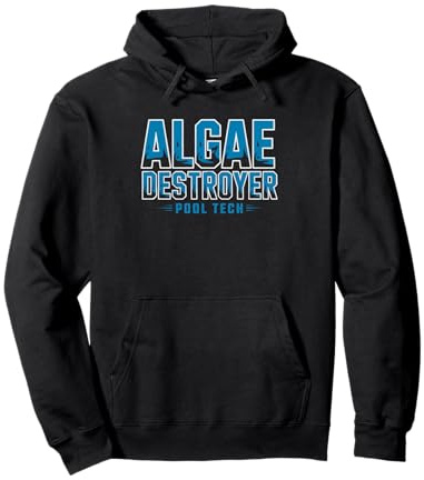Pool Tech Algae Destroyer Service Worker Technician Removal Pullover Hoodie