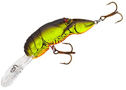 Rebel Lures Deep Wee Angelköder (2 3/8 Zoll, Chartreuse/Brown Back)