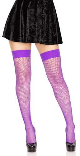 LEG AVENUE 9011 - Fischnetz Halterlose Nylonstrümpfe