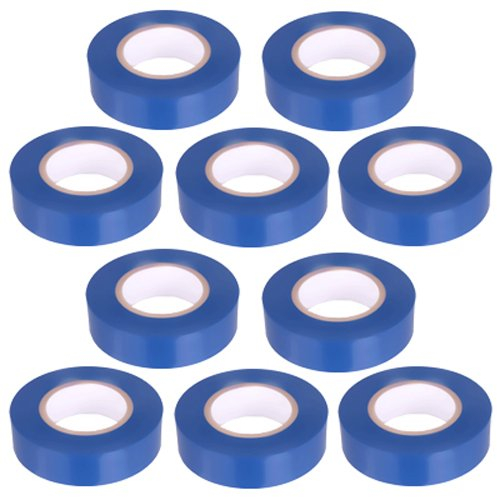 10 Stück PVC Isolierband Klebeband 10 Meter lang 15 mm breit -blau-