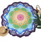MANFÂ Round Strandtuch Quaste Dekor mit Blumenmuster 150 * 150CM Rundtischdecke Yoga Picknick Matte Valentinstag …