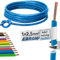 Cavo unipolare – Singolo filo flessibile blu – PVC accensione – h07 V-K 2,5 mm² – Colore: Azzurro 10 m/15 m/20 m/25 m/30 m/35 m/40 m/45 m/50 m/55 m/60 m fino a 100 m a scelta