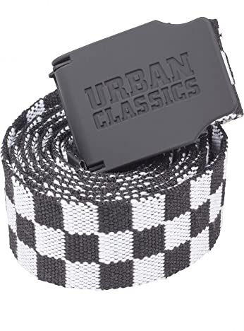 Urban Classics Unisex Gürtel UC Canvas Belt Checkerboard 150cm TB2248, Gr. One Size, Mehrfarbig (Checkerboard 00826)