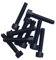 MK-Befestigungstechnik M6x25 Zylinderschrauben mit Innensechskant DIN 912 Kl.12.9 - schwarz blank - 25 Stück