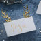 Ginger Ray-Place Name Cards Lot de 10 cartons de table de Noël en forme de bois de cerf doré pailleté, Christmas Gold Glitter Antler