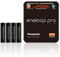 Panasonic Eneloop BK-4HCDE/4LE Ready-to-Use Ni-MH Battery AAA Micro Pack of 4 Black