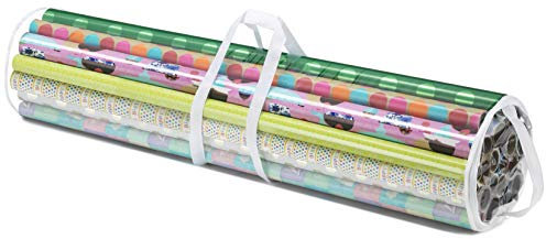 Whitmor Geschenkpapier-Organizer, 104 cm, transparent, Weiß