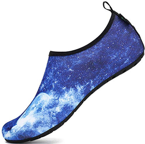 SAGUARO Chaussures Aquatiques Homme Femme Chaussures de Plage Léger Chaussons Sport Galaxie-Bleu 40/41 EU