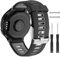 ISABAKE Armband für Garmin Forerunner 735XT/235, Soft Silikon Ersatzband für Forerunner 620 630 235Lite 220 230 Smartwatch-Zubehör