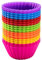 AVANA Große Wiederverwendbare Muffinformen aus Hochwertigem Silikon (20 Stück) Muffinförmchen BPA-Frei Cupcake Backförmchen Muffin Formen Muffinform 7 Farben