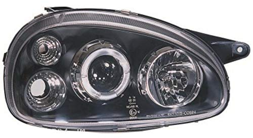 Scheinwerfer Set Corsa B Bj. 93-00 schwarz Angel Eyes H1+H1 SONAR
