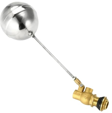 Robinet flotteur 1 pièce Robinet à boisseau sphérique automatique en laiton pour réservoir d'eau, humidificateur, fontaine, aquarium, étang, abreuvoir pour animaux (G1 DN25)