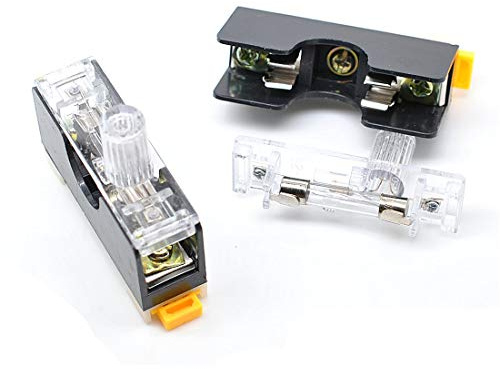 5 Stück AC 250 V 10 A Sicherung 6 mm x 30 mm Basis Sicherungshalter FS101
