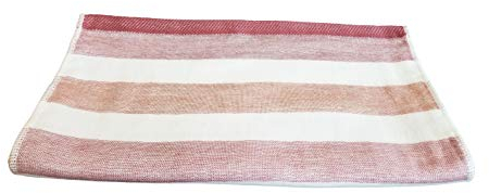 IPPINKA Senshu Japanisches Handtuch, ultraweich und schnelltrocknend, zweifarbig, 34 x 80 cm, Rot