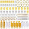 NATUCE Dreadlocks Haarschmuck,100 Stück Haar Dreadlocks Zubehör umfassen Aluminium Haarspulen Dreadlocks Dreadlocks Perlen Clips Kronenförmig Dreadlock Cuffs Haarringe für zöpfe