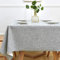 Yofori Tablecloth Wipe Clean Grey Table Cloth Wipeable PVC Waterproof Table Cover Plastic Table Protecter for Kitchen Outdoor (137x300cm, Grey)