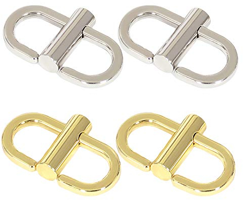 Nifocc verstellbare Metallschnallen Kette Winzige Clip Chain Strap Shortener für Kettenriemen Umhängetasche Handtasche - 4 Stück 2 Farben