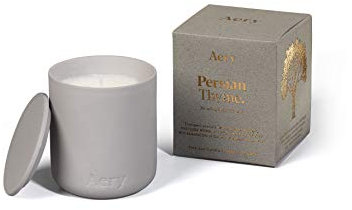 Aery Fernweh Candle, Persian Thyme, Light Grey