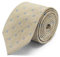 Brera67: elegante beige mit Blumen Krawatte aus Seide und Wolle 148 x 8 | Krawatten für Herren | Krawatte Jungen | Accessoires Männer für Jacke und Anzug
