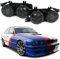 Doppel Scheinwerfer SET schwarz für BMW 5er E32 7er E34 1988-1995