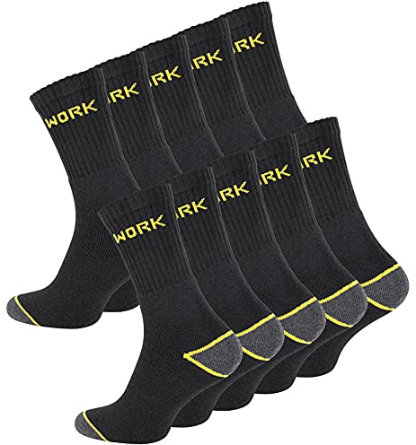 10 oder 20 Paar Herren Arbeitssocken - Robuste Work Socks - Berufssocken