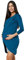 HAPPY MAMA Damen Umstandsmoden Kleid Stillkleid Lagendesign 033 (Flasche grün & grau Melange, 38, M)