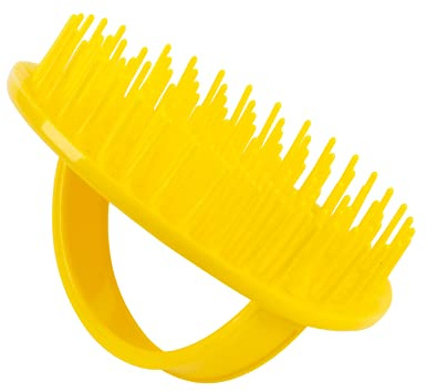 Denman (Yellow) Scalp Massager and Detangling Hair Brush for Thick or Thin Hair, Curly or Straight Hair - use in The Shower or Bath - Head and Beard Scrubber - for Women and Men, D6