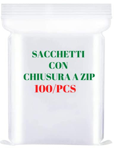 Bustine trasparenti richiudibili | buste trasparenti con chiusura | sacchetti plastica richiudibili | sacchetti con chiusura zip resistenti con chiusura a zip piccoli per alimenti imballaggi 8x12