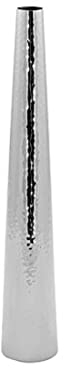 Fink - Vase, Blumenvase - Cuba - Edelstahl - Farbe: Silber - (ØxH) 7 x 43 cm