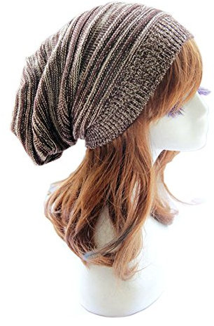 EVAEVA Mützen Damen Ohne Umschlag Unisex Herren Strick Baggy Baskenmütze Winter Warme übergroße Skimütze Cap Für Kinder 1 Jahr (Red,Coffee,Grey,Black,Blue, One Size)