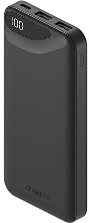 Cygnett ChargeUp Boost Gen3 10K Power Bank - Black (P) - Battery Pack, Portable Charger