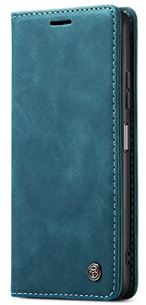 JMstore Funda Compatible con OPPO A57 4G/A77 4G/A57e 4G/A57S 4G, Magnético Carcasa Funda Móvil Billetera Cuero Funda con Tapa Libro Caso Soporte Plegable (Azul)