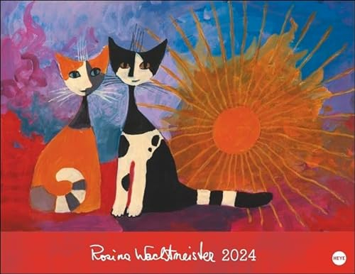 Rosina Wachtmeister Posterkalender - Kalender 2024 - Heye-Verlag - Wandkalender mit bezaubernden Bildern - 44 cm x 34 cm - Kunstkalender