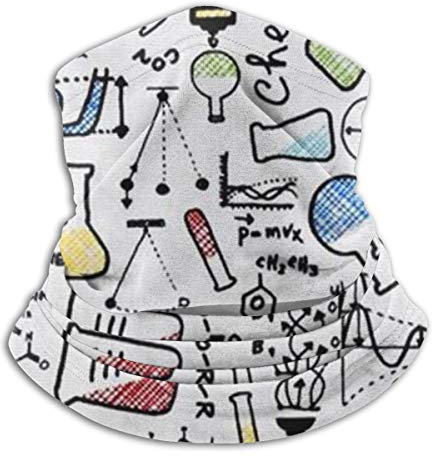 ReesEt Chemie-Experiment Halsmanschette, weicher Gesichtsschutz, Halswärmer, Schlauch, Halbgesichtsmaske, Schal, Sturmhaube für Outdoor-Sportarten