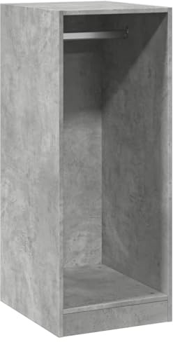 vidaXL Kleiderschrank Betongrau 48x41x102 cm Holzwerkstoff