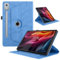 Custodia per Lenovo Tab P12 Pro 2025/ Xiaoxin Pad Pro 12.7 Pollici 2025 Pelle PU Flip Tablet Case con Supporto Girevole di 360° Protettiva Cover AntiGraffio Antiurto, Blu
