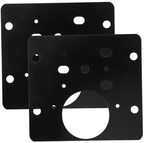 ANDRESLAD 2pcs Stainless Steel Hinge Repair Kit for Cabinet Door Hinges Easy Install Plate