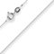 0,8mm Panzerkette Collier Halskette aus 585 Gold Weißgold 36cm